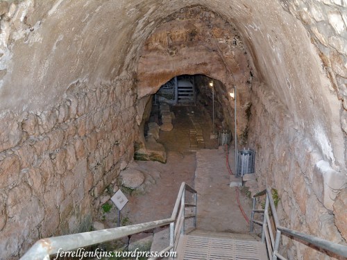Beginning of the Bal'ama Tunnel on the east side of the city. Photo by Ferrell Jenkins.