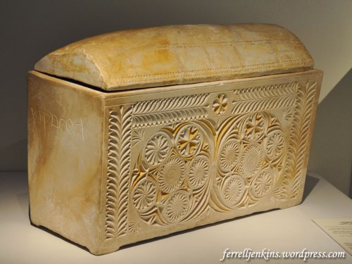 Ossuary of Caiaphas displayed in the Israel Museum. Photo by Ferrell Jenkins.