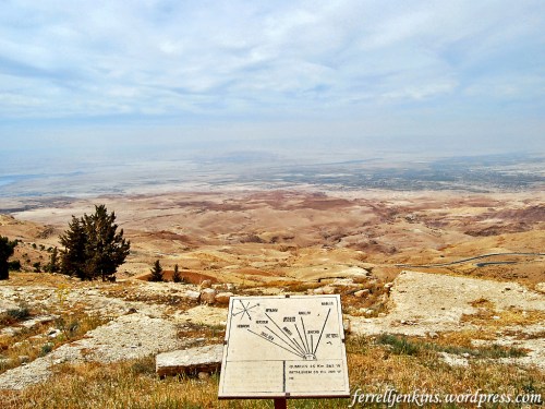 View from Mount Nebo NW across the Jordan Valley. Photo by Ferrell Jenkins.