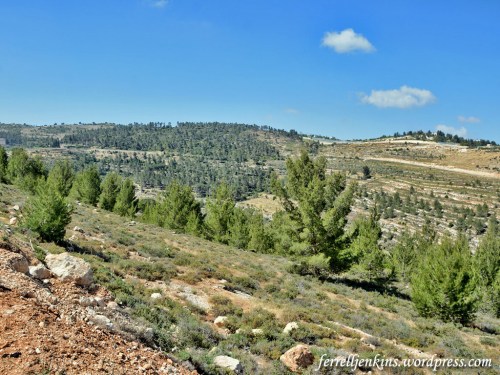 A view of the Rephaim Valley from near the entry of Ein Yael park. Photo by Ferrell Jenkins.