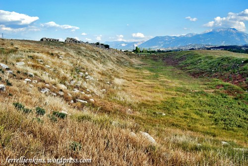 The stadium at Laodicea before the recent efforts to uncover the stadium and restore it. Photo by Ferrell Jenkins.