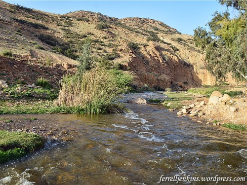 The Jabbok River east of the River Jordan. Near here Jacob a life-changing encounter with the LORD. Photo by Ferrell Jenkins.