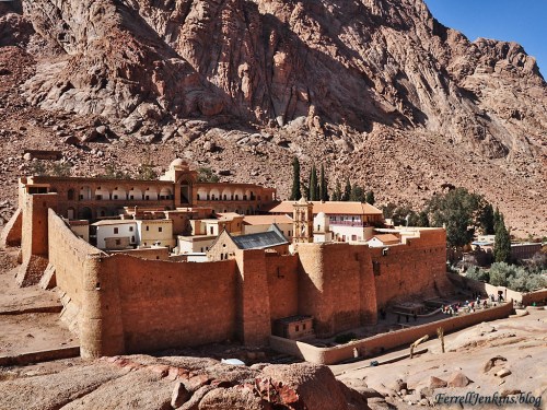 The Monastery of St. Catherine at the foot of Jebel Musa, the traditional Mount Sinai. Photo by Ferrell Jenkins.