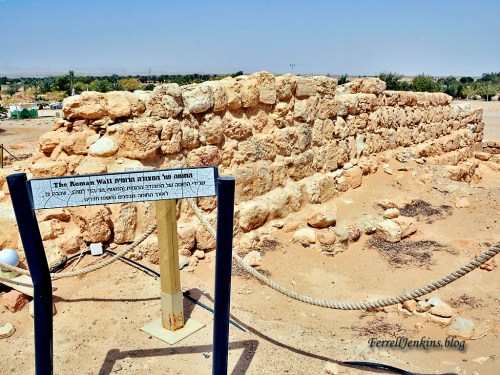 A Roman Wall at Tamar Biblical Park. Photo by Ferrell Jenkins.