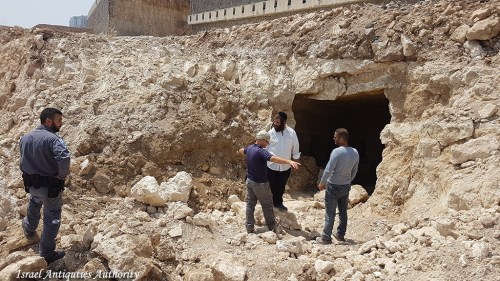 The tomb was exposed accidentally during preparation for construction of a housing project. Photo: Miki Peleg, IAA.