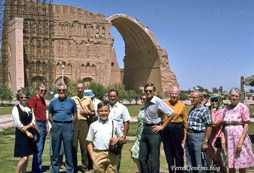 Ctesiphon, Iraq. Ferrell Jenkins tour group. 1970.