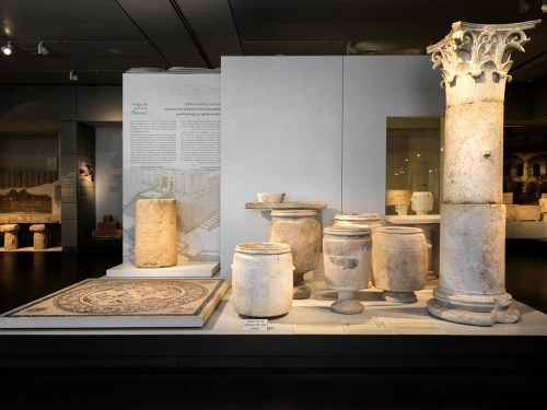 The unique inscription from Jerusalem, as displayed at the Israel Museum. Photo: Laura Lachman, Courtesy of the Israel Museum.