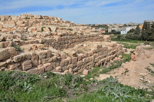 This photo shows some of the ruins on the summit of ancient Dibon. Photo by Ferrell Jenkins.