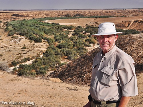 Ferrell Jenkins at Tel Sharuhen. ferrelljenkins.blog.