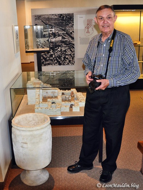 Ferrell Jenkins at the Hecht Museum, Haifa, Israel.