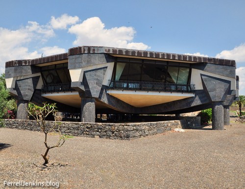 Capernaum. The modern church erected in 1990 by the Franciscians. Photo: ferrelljenkins.blog.