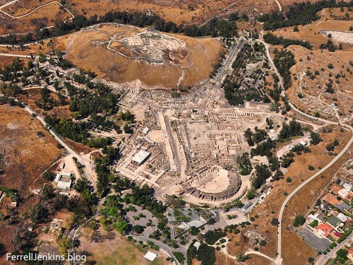 Tel Husn/Bethshan and Roman Theater and Byzantine city. Photo: ferrelljenkins.blog.