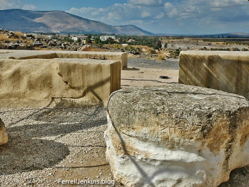 View of Mount Gilboa from atop Tel Husn (Bethshan). Photo: ferrelljenkins.blog.