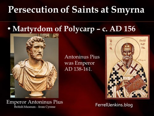 Persecution of Christians at Smyrna. Photo: ferrelljenkins.blog.