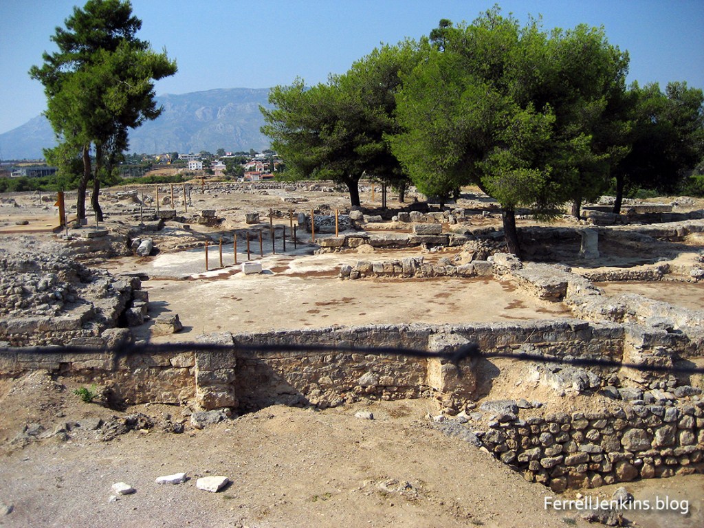 The location of the ancient Isthmian games of Greece.
