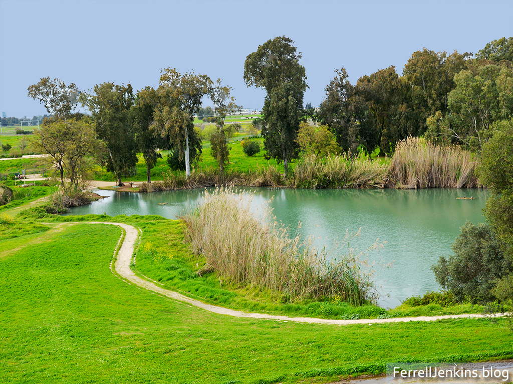 Ras al ein, the source of the Yarkon River at Aphek-Antipatris. Photo by Ferrell Jenkins.