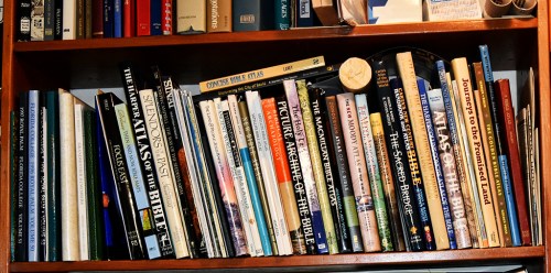 Some of my Bible Atlases.